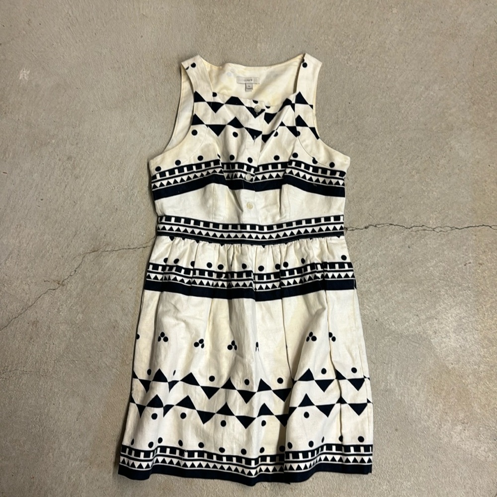 Jcrew size 8 linen dress with pockets